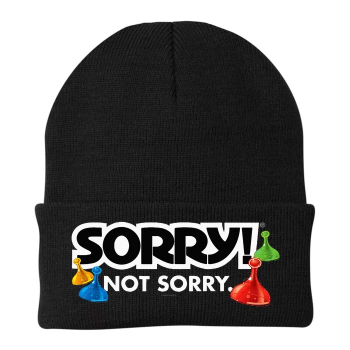 Sorry Not Sorry Logo Knit Cap Winter Beanie