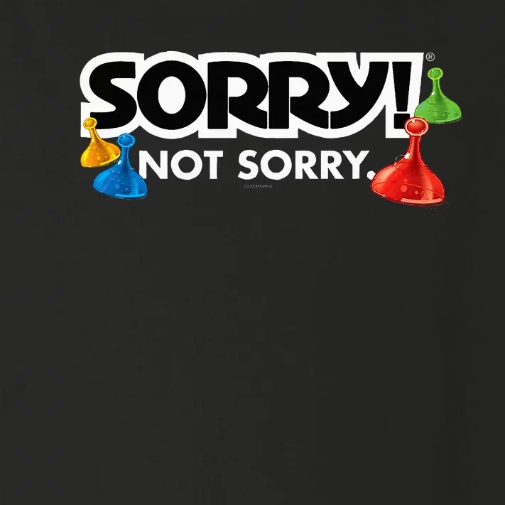 Sorry Not Sorry Logo Toddler Long Sleeve Shirt