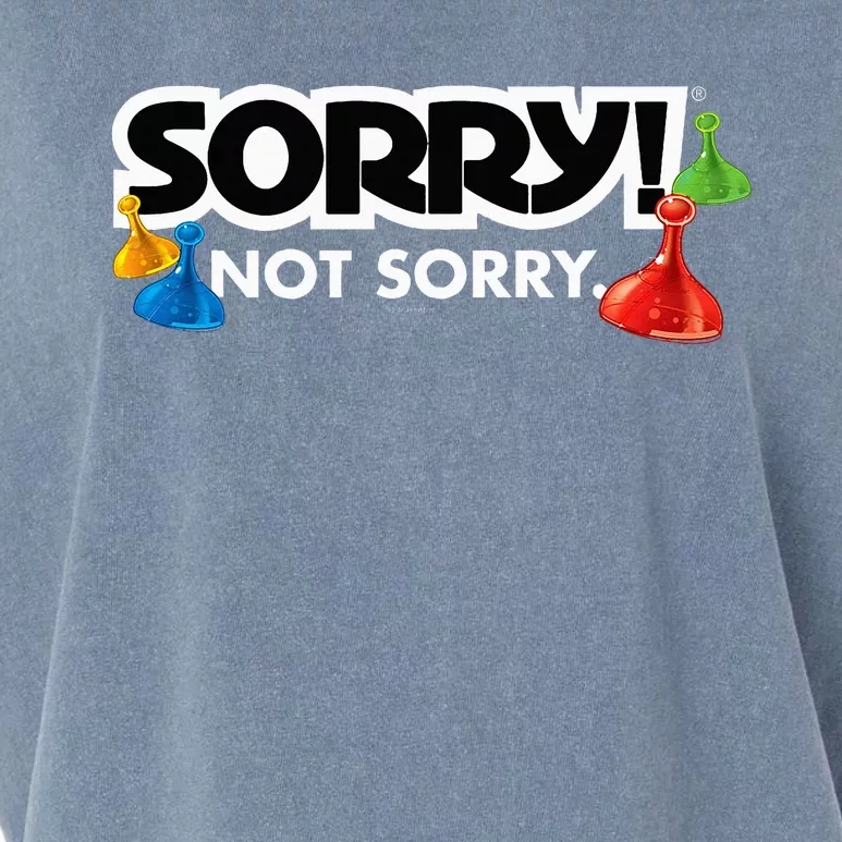 Sorry Not Sorry Logo Garment-Dyed Women's Muscle Tee