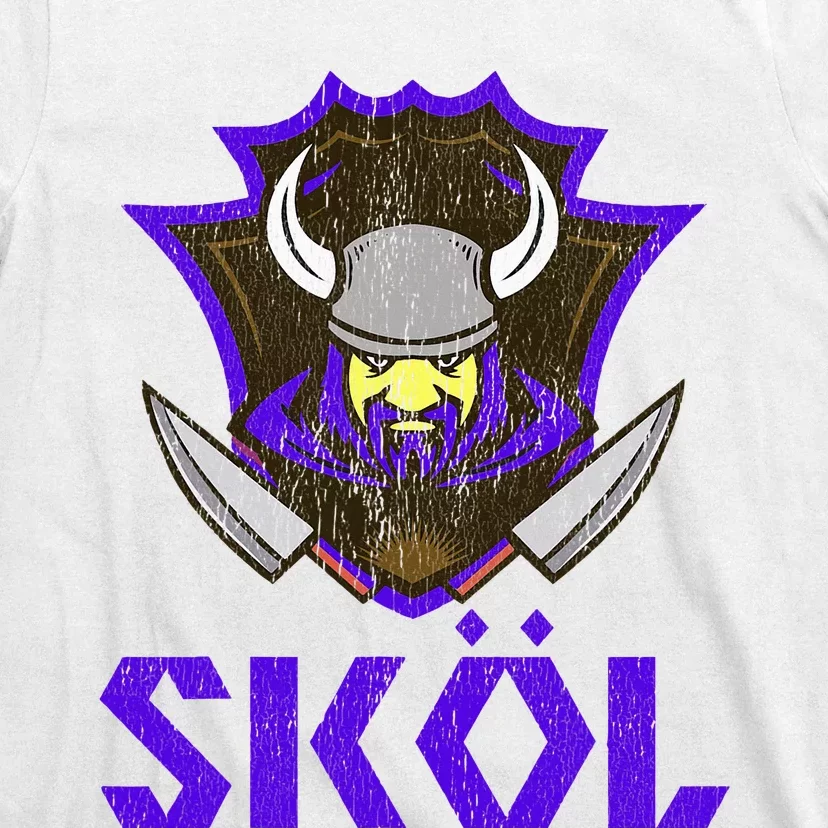 Skol Nordic Scandinavian Warrior Viking Helmet T-Shirt