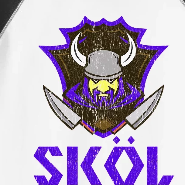 Skol Nordic Scandinavian Warrior Viking Helmet Toddler Fine Jersey T-Shirt