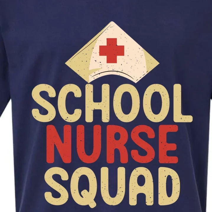 School Nurse Squad School Nurse Gift Sueded Cloud Jersey T-Shirt