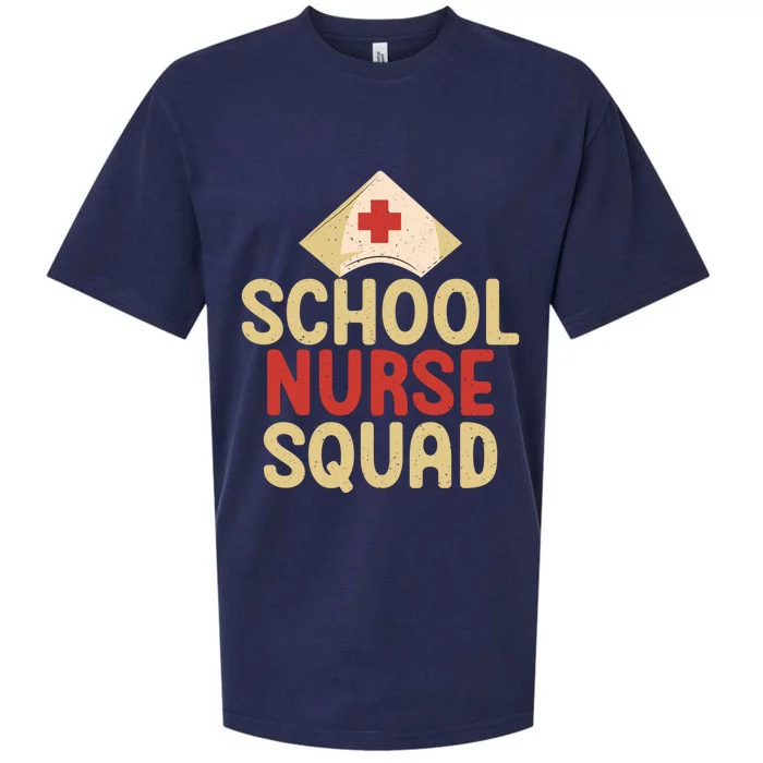 School Nurse Squad School Nurse Gift Sueded Cloud Jersey T-Shirt