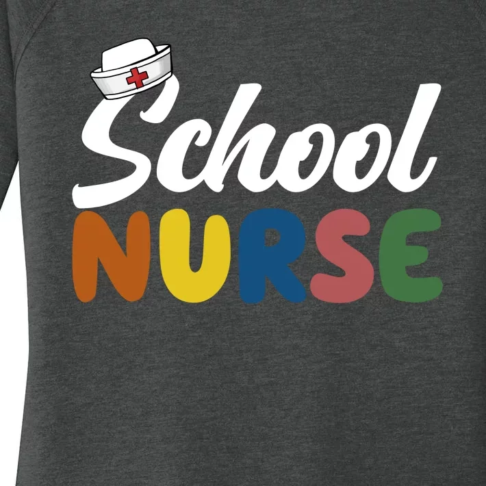 School Nurse Women's Perfect Tri Tunic Long Sleeve Shirt