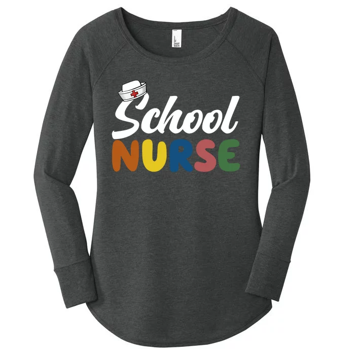 School Nurse Women's Perfect Tri Tunic Long Sleeve Shirt