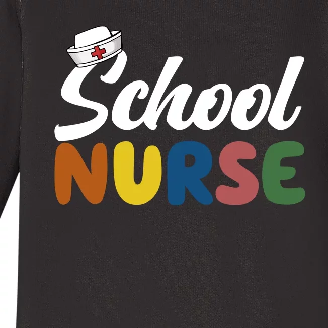 School Nurse Baby Long Sleeve Bodysuit