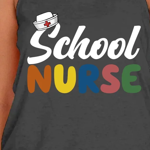 School Nurse Women's Knotted Racerback Tank