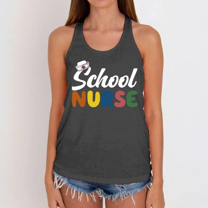 School Nurse Women's Knotted Racerback Tank