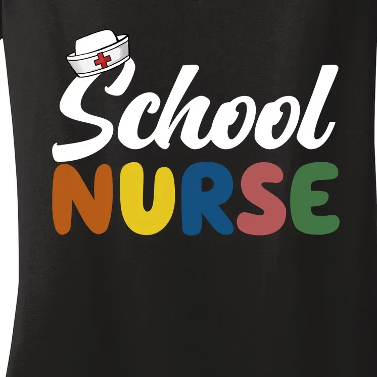 School Nurse Women's V-Neck T-Shirt