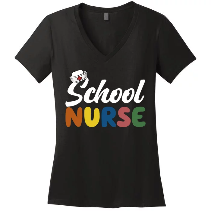 School Nurse Women's V-Neck T-Shirt