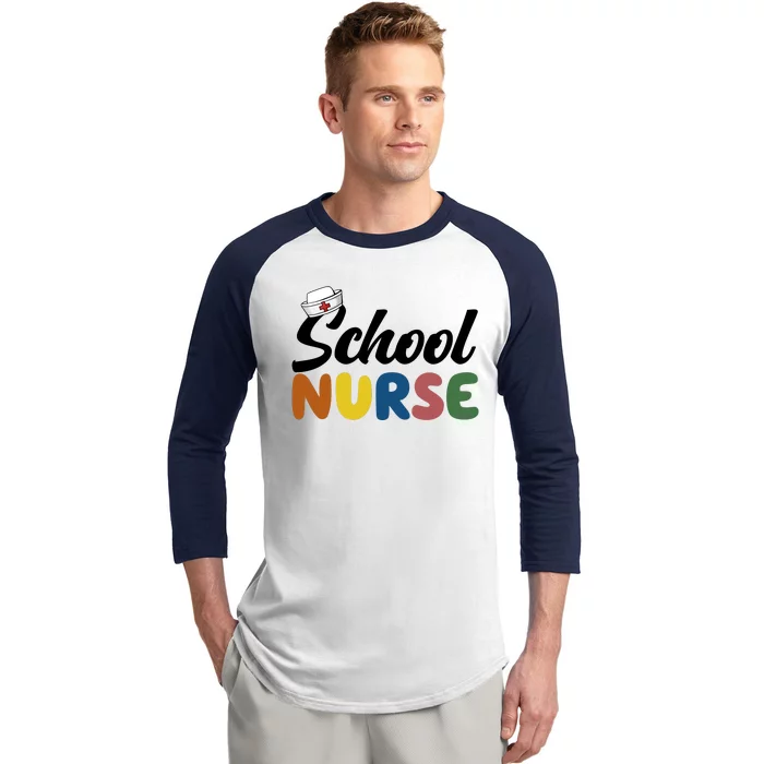 School Nurse Baseball Sleeve Shirt