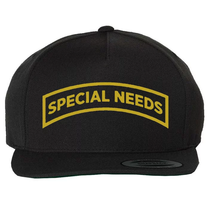 Special Needs Wool Snapback Cap