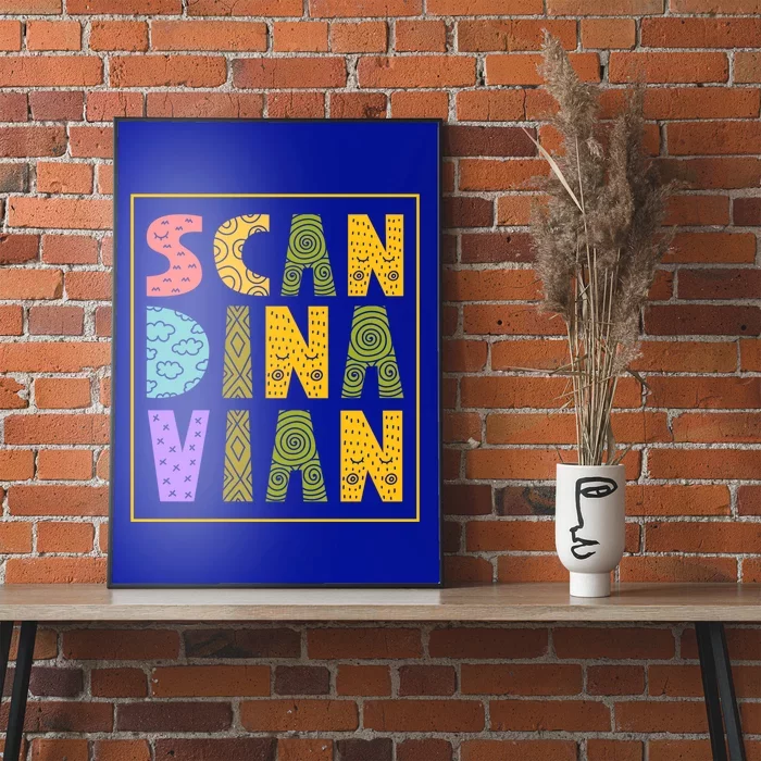 Scandinavian Nordic Scandinavic Scandinavia Roots Gift Poster