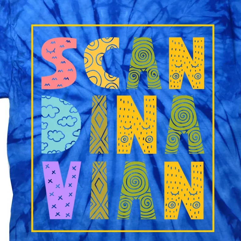 Scandinavian Nordic Scandinavic Scandinavia Roots Gift Tie-Dye T-Shirt