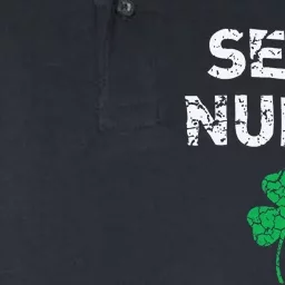 Send Nudes Shamrock Funny St. Saint Patrick's Day Softstyle Adult Sport Polo