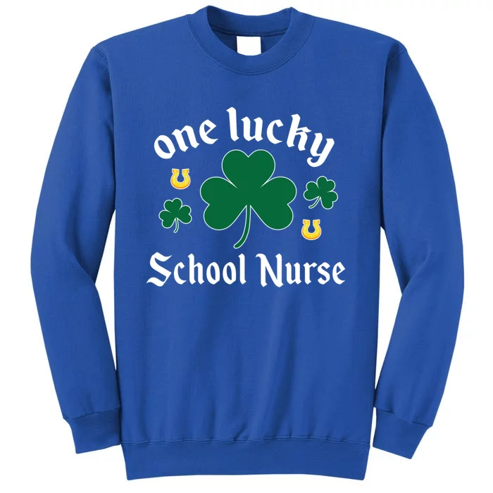 School Nurse St Patrick's Day Irish Shamrock Gift Tall Sweatshirt