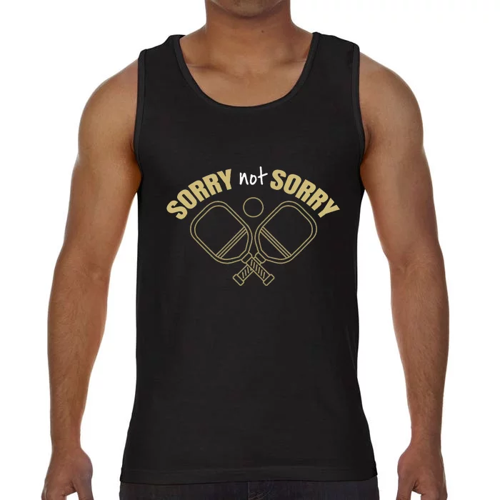 Sorry Not Sorry Pickleball Comfort Colors® Tank Top