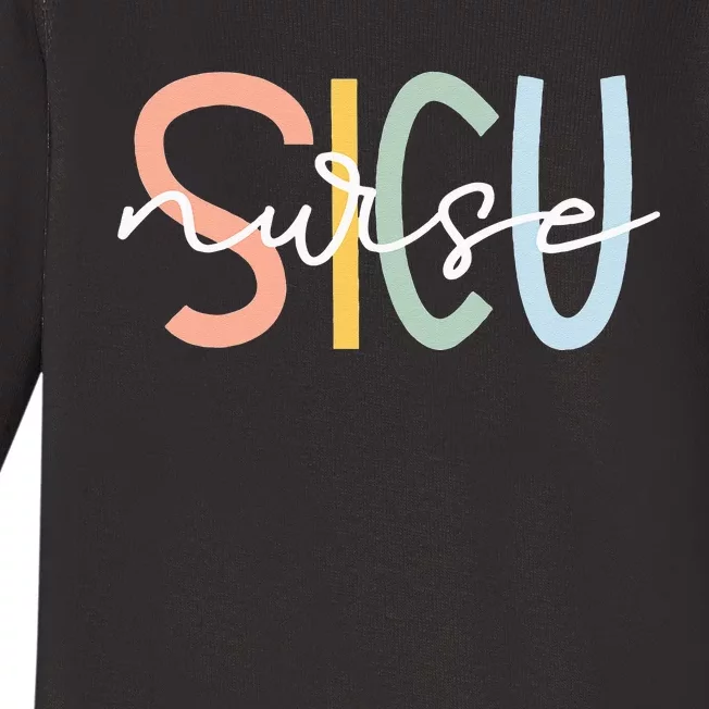 SICU Nurse Surgery ICU Surgical Intensive Care Unit Baby Long Sleeve Bodysuit