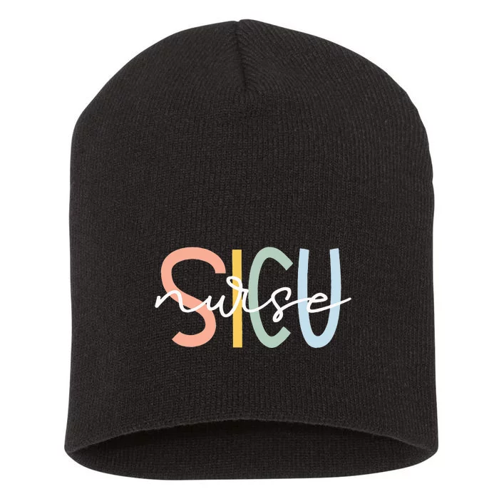 SICU Nurse Surgery ICU Surgical Intensive Care Unit Short Acrylic Beanie