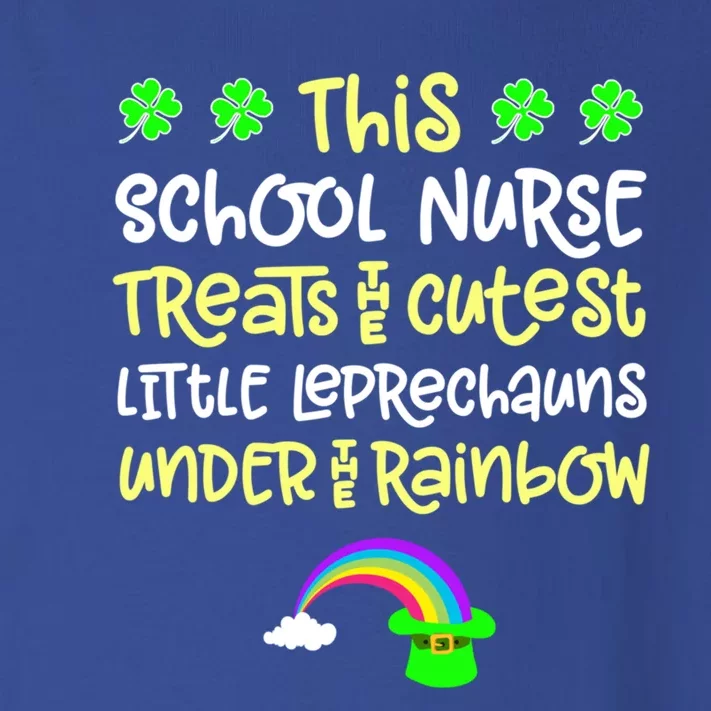 School Nurse St Patrick Day Leprechauns Rainbow Paddy Green Gift Toddler Long Sleeve Shirt