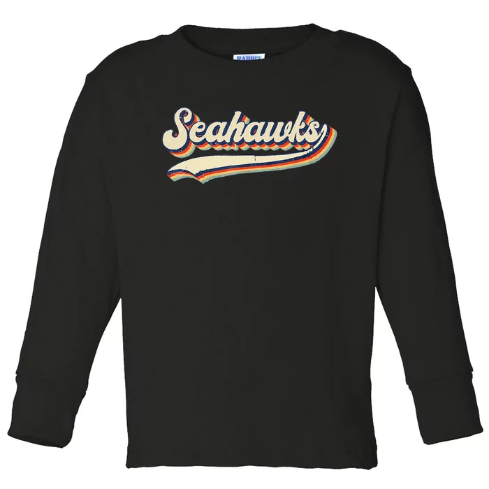 Seahawks Name Toddler Long Sleeve Shirt