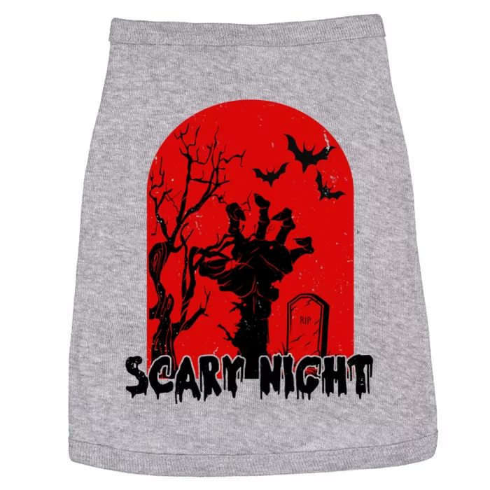 Scary Night Spooky Graveyard Halloween Doggie Tank