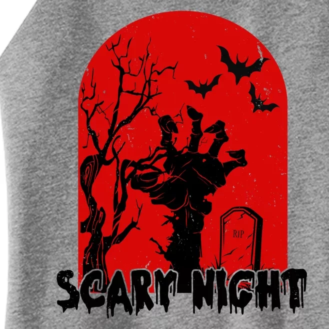 Scary Night Spooky Graveyard Halloween Women’s Perfect Tri Rocker Tank