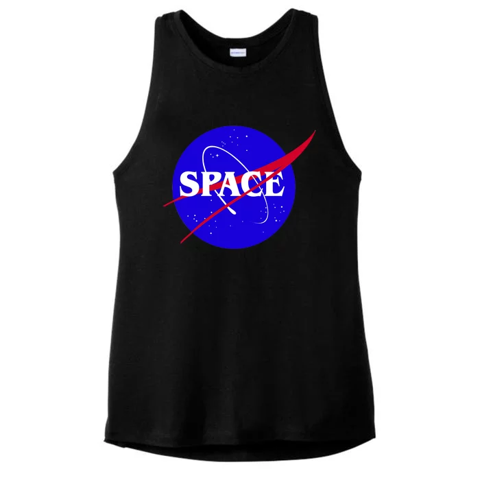 Space Nasa Ladies Tri-Blend Wicking Tank