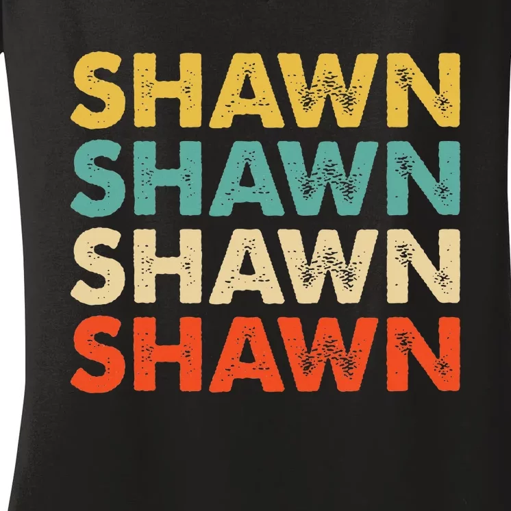 Shawn Name Women's V-Neck T-Shirt