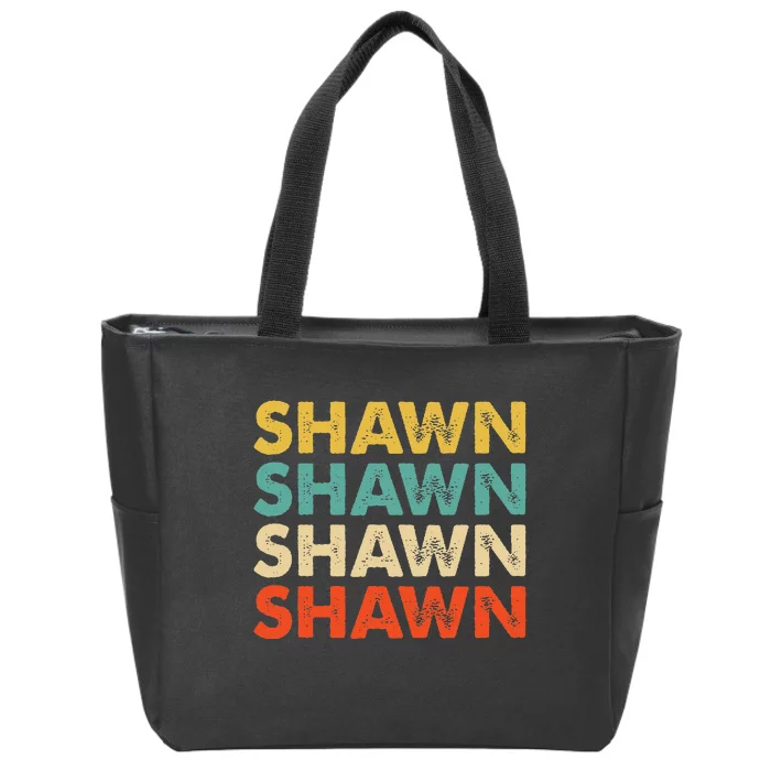 Shawn Name Zip Tote Bag