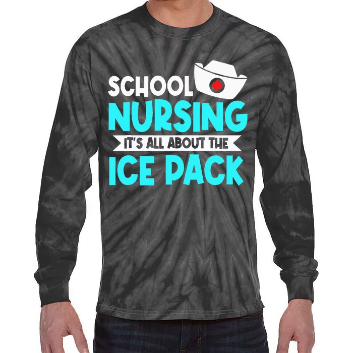 School Nurse Student Nursing Licensed Health Practitioners Tie-Dye Long Sleeve Shirt