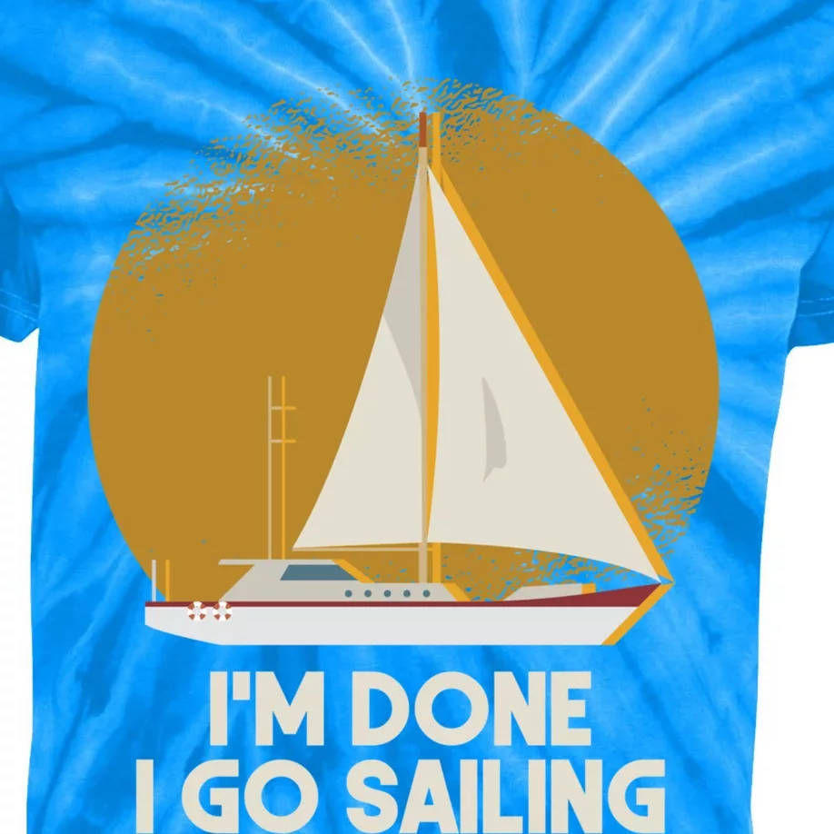 Sailing Nautical Sailor Great Gift Captain Sail Anchor Funny Sailing Meaningful Kids Tie-Dye T-Shirt