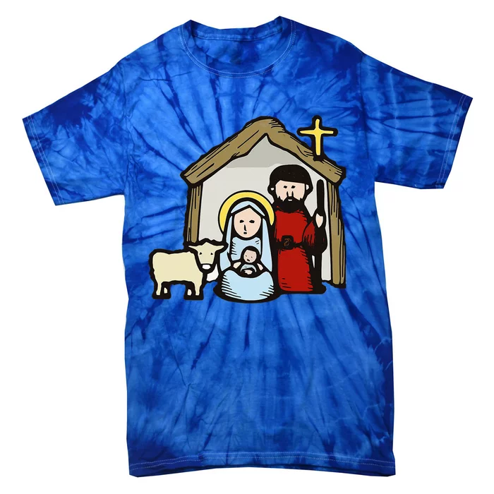 Simple Nativity Tie-Dye T-Shirt