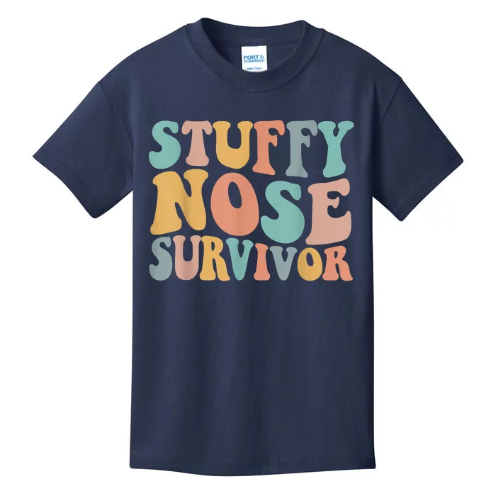 Stuffy Nose Survivor Funny Kids T-Shirt