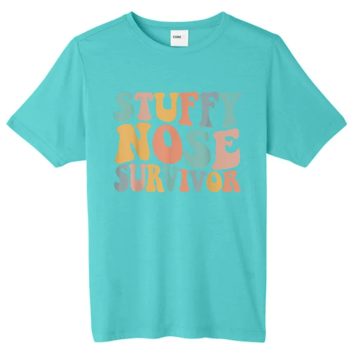 Stuffy Nose Survivor Funny ChromaSoft Performance T-Shirt