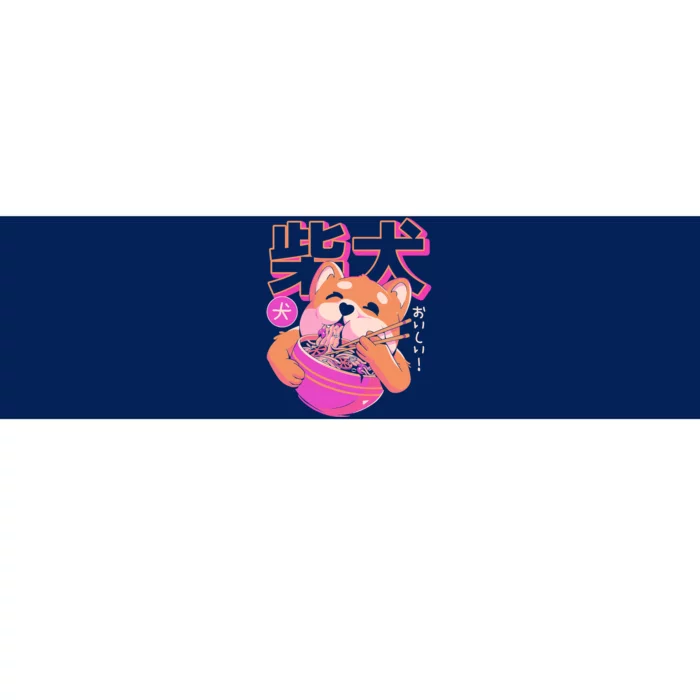 Shiba Noodles Bumper Sticker