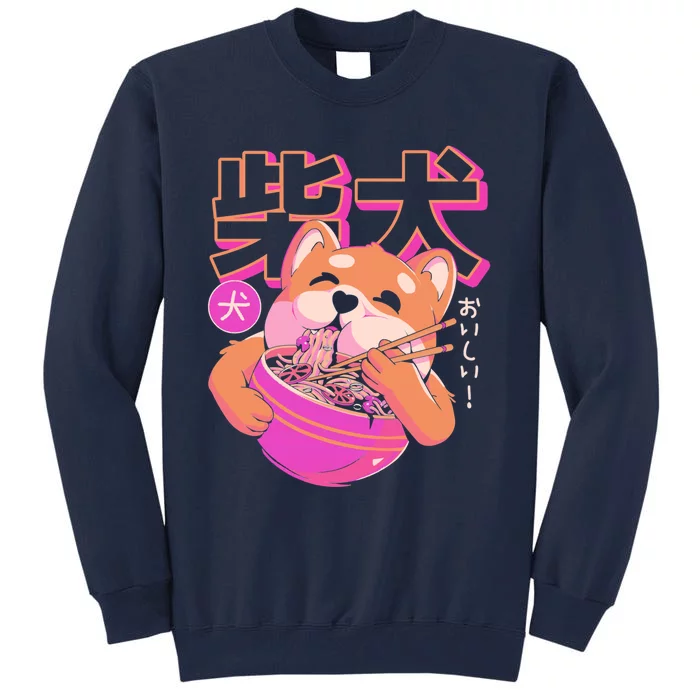 Shiba Noodles Tall Sweatshirt