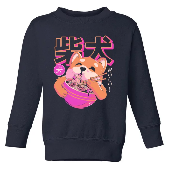 Shiba Noodles Toddler Sweatshirt