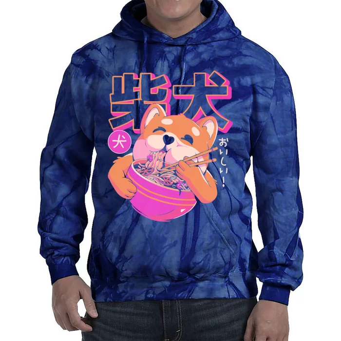 Shiba Noodles Tie Dye Hoodie