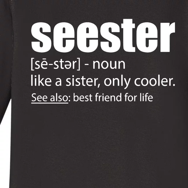 Seester Noun Seester Definition Baby Long Sleeve Bodysuit