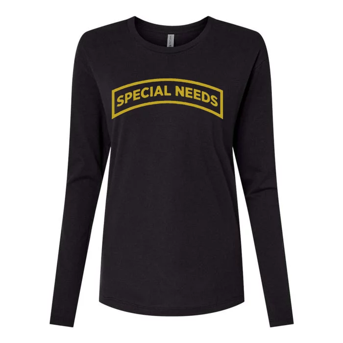 Special Needs Womens Cotton Relaxed Long Sleeve T-Shirt