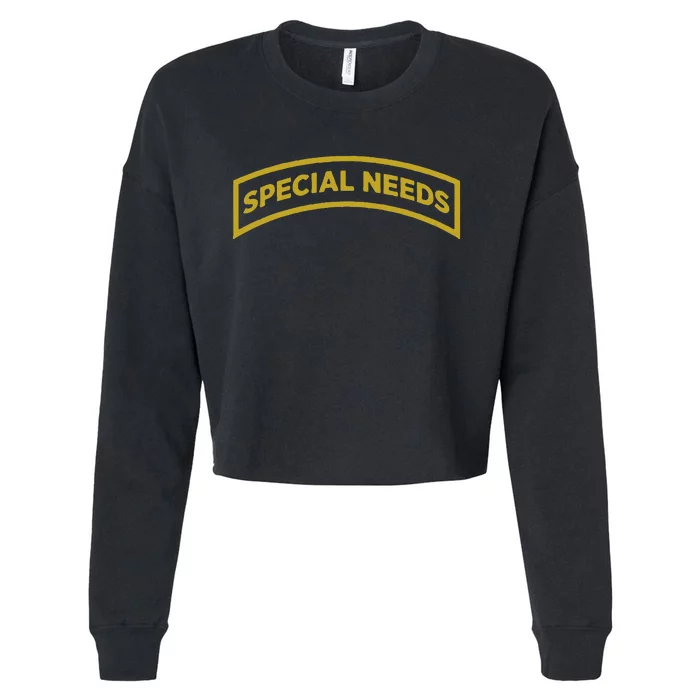 Special Needs Cropped Pullover Crew