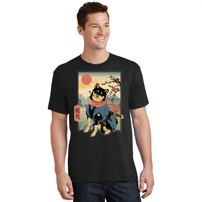 Shiba Ninja Samurai Dogs Pet Days For Friends Family T-Shirt