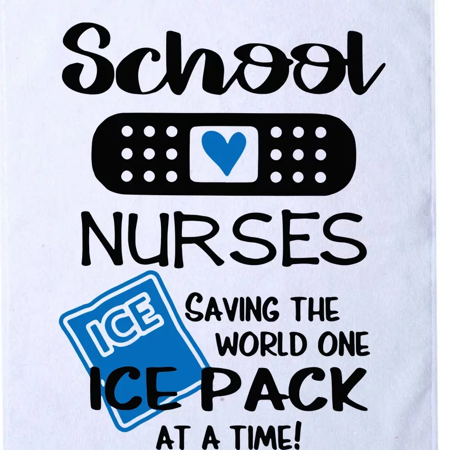 School Nurse Saving The World One Ice Pack At A Time! Platinum Collection Golf Towel