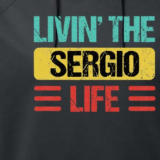 Sergio Name Performance Fleece Hoodie