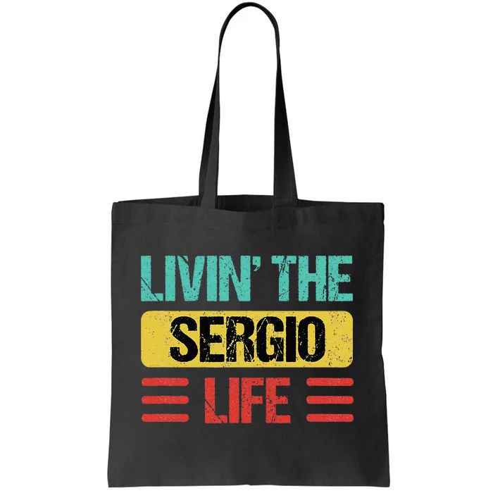 Sergio Name Tote Bag