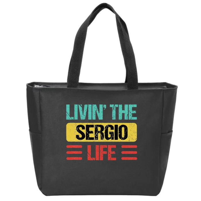 Sergio Name Zip Tote Bag