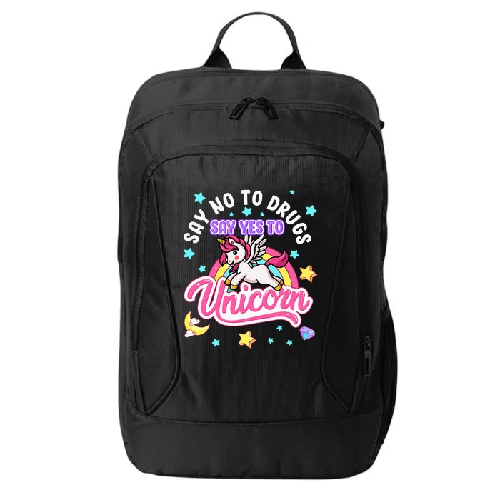 Say No Say Yes to Unicorns Red Ribbon Week City Backpack