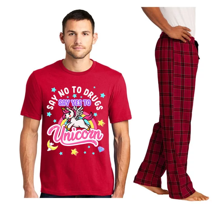 Say No Say Yes to Unicorns Red Ribbon Week Pajama Set