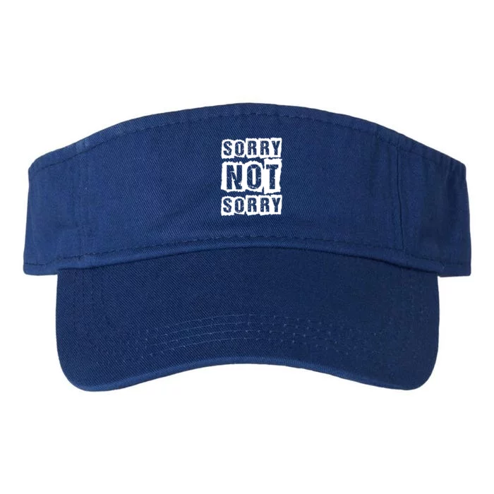 Sorry Not Sorry Valucap Bio-Washed Visor